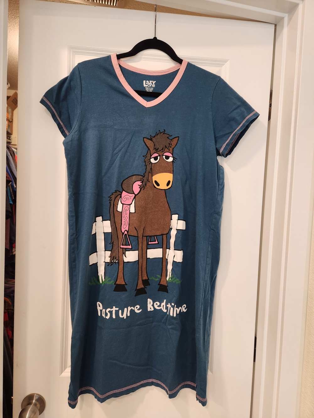 Lazy One Blue 'Pasture Bedtime' Horse Nightshirt